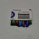 maxtek Magnetic Whiteboard Markers - 12 Count Colorful Fine Tip Dry Erase Markers with Eraser for Kids, Low Odor Thin Markers for Calendar Boards