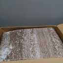 Kelarea Washable Area Rug for Living Room, 8x10 Non Slip Modern Abstract Brown Rugs, Easy Clearning Low Pile Large Carpet for Bedroom, Dining Room, Nursery, Office