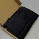 Sofa Arm Covers - Velvet Plush Anti-Slip Armrest Protectors for Chairs & Sofas, Set of 2, Black