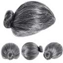 7pcs Halloween Old Lady Costume for Women Grandma Granny Wig Glasses Old People Cosplay for 100th Day of School Outfit