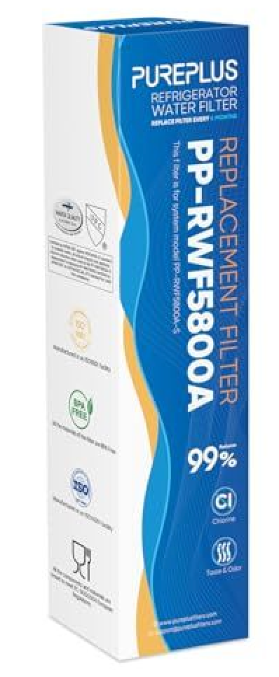 PUREPLUS Refrigerator Water Filter, Compatible with Frigidaire EPTWFU01, EWF02, Pure Source Ultra II, 2Pack
