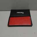 Alldaily Ultra Slim Thin Women Wallet RFID Blocking Credit Card Holder Bifold Long Ladies Billfold (Red)