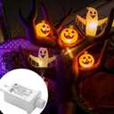 Replacement Yard Inflatable Adapter Power Supply Adaptor - 12V 1.0A 2Pcs - Inflatable Plug Replacement Class 2 Power Supply - White - for Christmas Tree Light/Thanksgiving Yard Blow Up Decorations