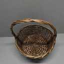 Wicker basket with handle