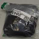 LA Linen Stretch Spandex Fitted Trash Can Cover 44-Gallon Round, Bin Waste Container Cover, Outdoor Indoor Patio Backyard Decor,Black