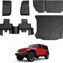 Floor Mats for 2014-2018 Jeep Wrangler JK 4-Door Accessories