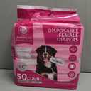 American Kennel Club Female Dog Wrap, Disposable Diapers with Wetness Indicator, Large, 50 Count