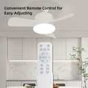 Socket Fan Light, Ceiling Fans with Lights and Remote Control, Powerful Airflow,17 inch E26 Base Quiet Dimmable Ceiling Fans for Bedroom,Bathroom, Kitchen, Living Room,1200 Lumens (3 Blades)