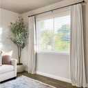 INOVADAY 100% Blackout Curtains for Bedroom Black Out Curtains 84 Inch Long, 50"W x 84"L
