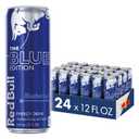 Red Bull Blue Edition Blueberry Energy Drink, 12 Fl Oz, 24 Cans, Best By 5/18/26