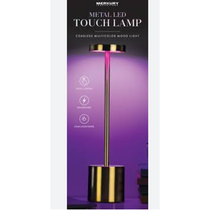 MERKURY Metal LED Touch Lamp Cordless Multicolor Mood Light