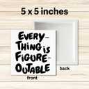 2 x Motivational Office Desk Decor Sign, Inspirational Office Decoration for Business Teamwork Words and Saying Positive Decor, Team Gifts for Coworker Colleague Boss, Everything Is Figureoutable