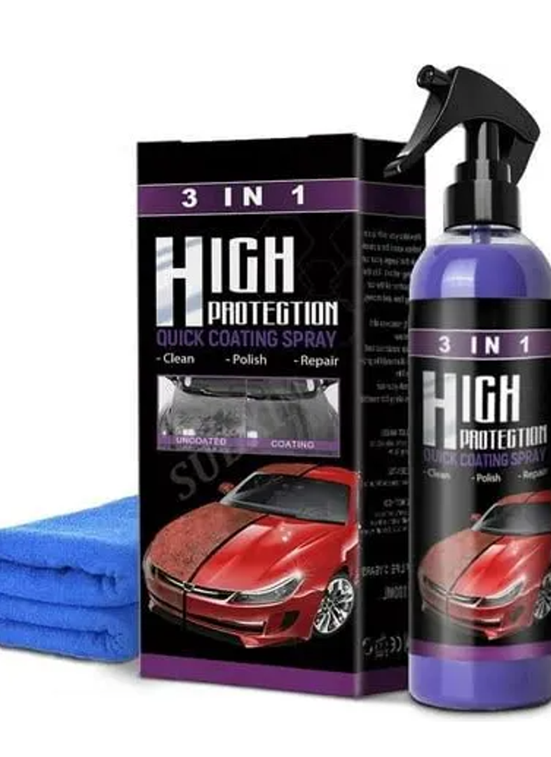 Pack of 15 Newbeeoo Car Coating Spray, High Protection 3 in 1 Spray, 3 in 1 High Protection Quick Car Ceramic Coating Spray, 3-in-1 High Protection Car Spray