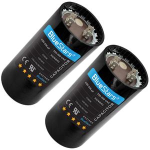 [2025 Upgraded] BlueStars 1 Packs 430-516 uf/MFD 220-250 VAC 20% Volts Round Start Capacitor 50/60 Hz AC Electric Replacement Part - for Single-Phase Electric Motors