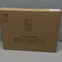 12"x16" Clear Acrylic Serving Tray with Golden Handles, Sturdy Huge Capacity Acrylic Tray for Coffee, Juice, Kitchen and Desk Organizer, Storage Tray 