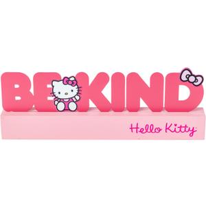 Silver Buffalo Sanrio Hello Kitty Be Kind Die Cut Metal Word Sign, 11.7" x 2 x 4.3
