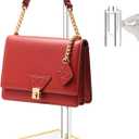 Acrylic Handbag Display Stand, 14"-24" Adjustable Purse Holder Clear Handbag Table Hanger Rack Purse Hanger Stand for Home Closet Store Boutique Counter Clear