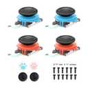 for Joycon Joystick Replacement 4 Pack for Switch 2, Replacement Joy-Stick Thumb Stick for Switch 2 for Joycon 2 (L)/(R) Blue/Red, Left/Right Joystick with Thumbstick Grips & Screws (Blue/Red 4Pack)