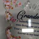 Hakumata Sympathy Gifts for Loss of Grandmother - Memorial Gifts for Loss of Grandma Remembrance Gifts Bereavement Gift Ideas Loss of Nana Gift Butterfly Acrylic Table Decoration Memorial Plaque