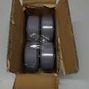 3 Inch Caster Wheels, Thermoplastic Rubber Wheels Silent Castor (Set of 4)- Heavy Duty Caster Wheels with 1200 lb Capacity, Industrial Casters Wheels for Cart Furniture Workbench