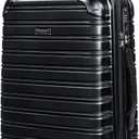 20Inch Hard Case Luggage Carry On Luggage Lightweight With Spinner Wheels Rolling Suitcase 22x14x9 Airline Approved PC+ABS With TSA Lock Hardshell Travel Carry On Size Hardside Suitcase,Black