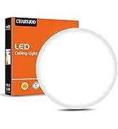 LED Flush Mount Ceiling Light Fixture, 9inch Modern Black Light, 18W 5000K, Low Profile Slim Flat Surface Lights for Bedroom Kitchen Hallway Laundry Stairwell Basement Closet