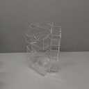 Spiareal Spinning Clear Business Card Holder 3.5" x 2" Acrylic Sticker Display Stand Appointment Cards Rotating Stand 3 Tier Brochure Display Holder for Tabletop Office Home Desk(5.9 x 9.8 Inch)
