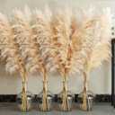 Bannifll 40" inch 20 Stems Natural Pampas Grass Decor Tall, pompas Grass, Tall Pampas Grass for Wedding, Party, Farmhouse, Boho Home Decor
