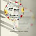 Retirement Gifts for Woman Men, Inspirational Suncatcher Gift for Women, Never Forget The Difference That You Make Appreciation Gifts