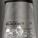 Guken Blackout Curtains 84 Inch Length 2 Panels Set for Living Room Bedroom Back Tab Thermal Insulated 100% Black Out Linen Drapes Room Darkening Window Curtains 84 Inches Long,Beige White