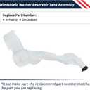 Windshield Washer Fluid Reservoir Tank Assembly w/Pump, Cap & Sensor Compatible with Chevrolet Equinox, for GMC Terrain 2018 2019 2020 2021 2022 Replace 84768722 GM1288235