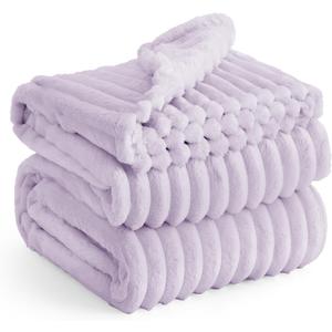 Bedsure Lavender Fog Full Blanket for Bed - GentleSoft Cozy Soft Blankets for Women, Cute Large Throws for Girls, 84x90 Inches