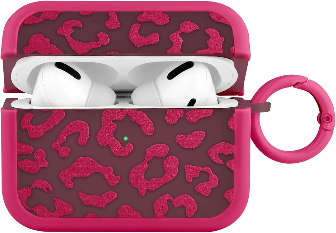MOWIME Cheetah Print Case for AirPods Pro 2nd Generation, Shockproof Soft TPU Protective Cover with Keychain for Women Girls, Anti Scratch Case for AirPods Pro, Hot Pink MOWIME Cheetah Print Case for AirPods Pro 2nd Generation, Shockproof Soft TPU Protective Cover with Keychain for Women Girls, Anti Scratch Case for AirPods Pro, Hot Pink