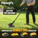 Cordless Weed Eater,Hedge Trimmer & Blower Combo Compatible with Dewalt 20V, 12-Inch