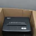 Amazon Basics 6-Sheet High Security Micro Cut Paper Shredder and Credit Card Shredder, 3.7 Gallon, Black