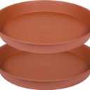 15 Inch Plant Saucer,  Plant Plates to Catch Water, Pebble Tray for Plant Humidity, Flower Pot Saucers for Indoor and Outdoor Garden(2PCS)