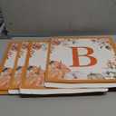 AmazingSpark 4 Pcs Little Pumpkin Baby Shower Boxes with Letters Fall Pumpkin Candy Box Decor with Letters Blocks Baby Shower Centerpiece for Party Backdrop