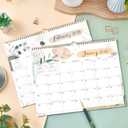 2 x 2026 Calendar  2026 Wall Calendar, 11.5 x 15 In, Jan 2026 - Dec 2026, 12 Monthly Calendar, Large Block with Julian Dates, Thick Paper, Holidays, Hanging Hook, Twin-wire Binding