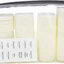 Meoliny Travel Bottles Set for Toiletries Refillable Travel Size Containers Travel Accessories for Shampoo Conditioner,White