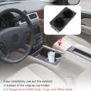 Cup Holder Compatible with Chevy Silverado Avalanche Sierra 2007-2013, Tahoe Suburban Yukon 2007-2014, Front Center Console Beverage Drink Insert Replace 19154712