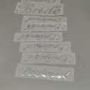 WILLBOND 10 Pieces Rhinestone Bridesmaid Iron on Decals Wedding Iron on Transfer Bride Maid of Honor Heat Transfer Letters Bridal for T Shirt Wedding Bags Clothes Shower Party Glitter Letters