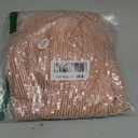 GRACE KARIN Cocktail Dresses for Evening Party One Shoulder Ruched Sequin Dresses Rose Gold XL