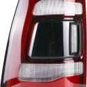 LED Tail Lights Assembly Without Blind Spot Compatible with Ram 1500 2019 2020 2021 2022 Left Driver Side Taillights Rear Brake Light Tail Lamps Replace 55112993AB Black Smoke