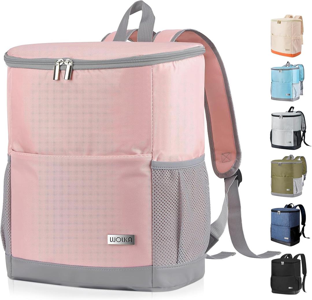 Insulated Cooler Backpack Outdoor - Leak Proof Backpack Cooler 30 Cans, Waterproof Lightweight Cooler Bag for 12h Hot/Cold Retention - Soft Cooler for Travel, Camping, Beach, Lunch