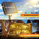 Joomer Solar Fairy Lights, 4-Pack Total 104FT 320LED Solar String Lights Outdoor Waterproof 8 Lighting Modes for Patio Fence Party Garden Yard Home Holiday Tree Outdoor Decoration (Warm White)