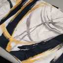 Black White and Gold Pillow Covers, 18 x 18 Inch Set of 4, Abstract Black and Gold Pillow Covers, Modern Boho Home Decor, Decorative Throw Pillows for Couch Living Room Bedroom