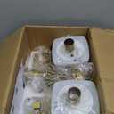 Neoglint RGB Battery Operated Wall Sconces Set of 2, Wireless LED Wall Lights Indoor with App Control, Dimmable Rechargeable Gold Wall Lamps, Music Sync, Timer for Bedroom Living Room Gaming