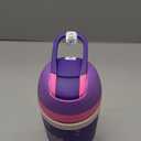 Owala Kids Flip Insulated Stainless-Steel Water Bottle with Straw and Locking Lid, 14-Ounce, Purple/Pink (Bunny Business)