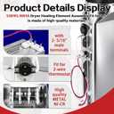 DLE3777E DLE3733W Dryer Heating Element Fit for LG Models DLE3777W DLE5977B DLE2515S DLE5977BM DLE2516W DLE5977S DLE5977SM DLE2532W DLE5977WM DLE7177WM DLEX7177WM DLE8377WM DLE9577WM