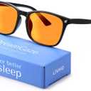 DreamGaze 99.9% Blue Light Blocking Glasses for Better Sleep - Anti Blue Light Glasses Men - Premium Computer Gaming Glasses (Black)